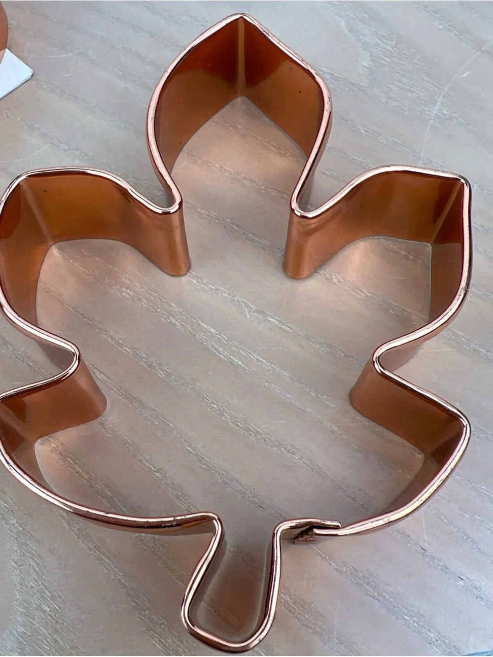 Copper Leaf and Heart Cookie Cutters - Set of 3